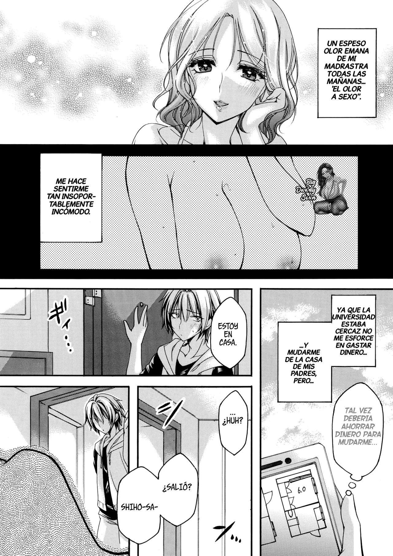 Gibo no Bikou ~Madoromi no Maroyaka Hounyuu~｜Aroma De Madrastra ~Pechos amplios y llenos de sueño~ page 2 full