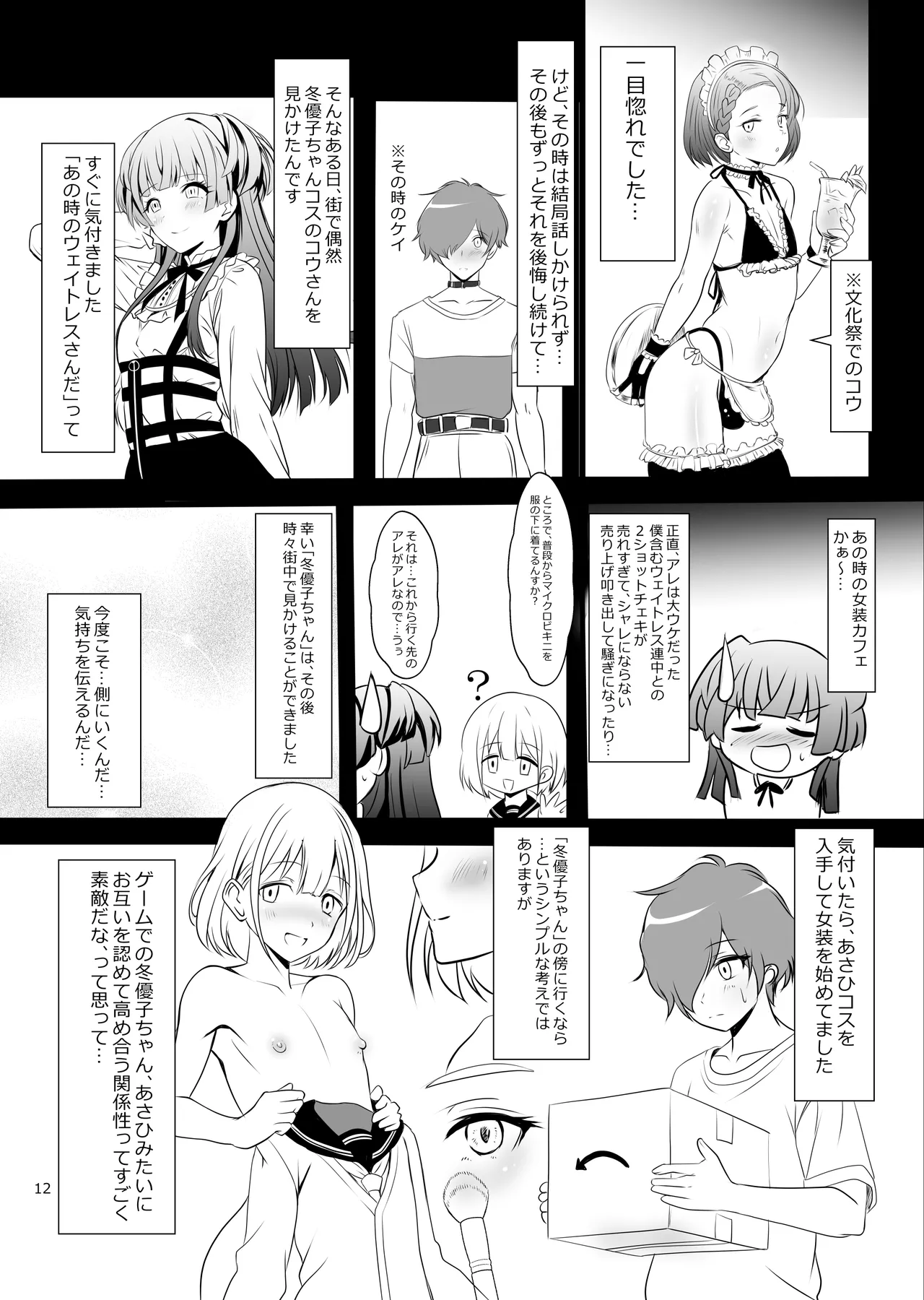 Fuyuko♂Asahi♂ himitsu no ○○ page 12 full