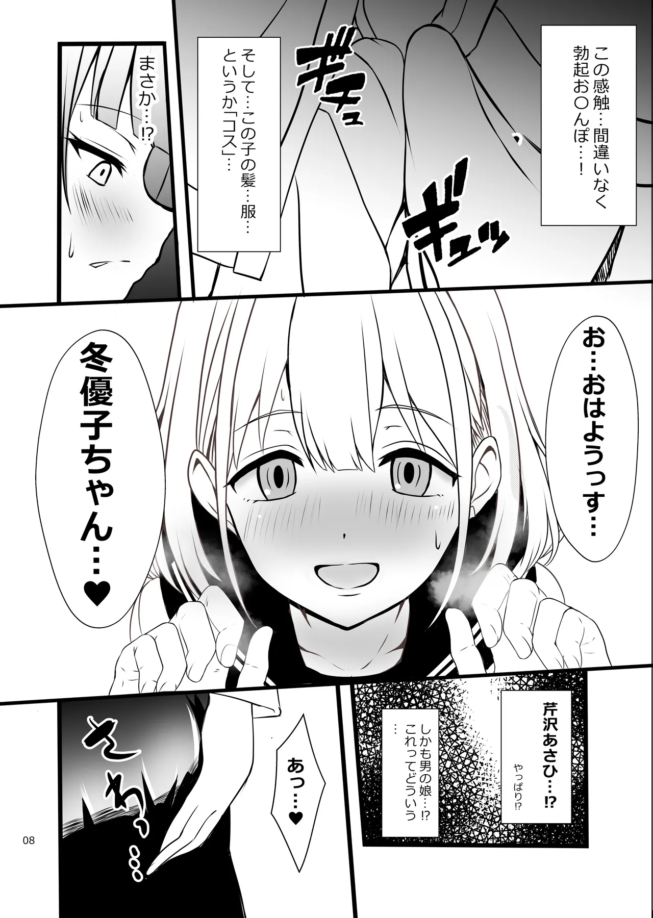 Fuyuko♂Asahi♂ himitsu no ○○ page 8 full