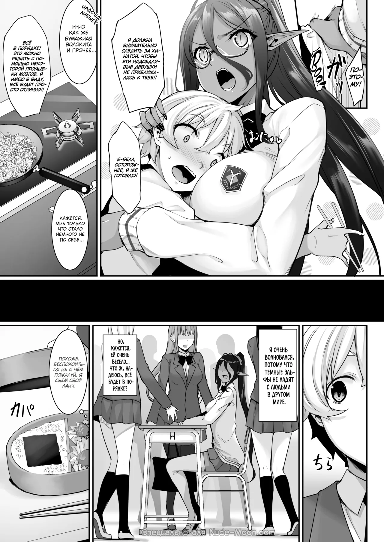 Chotto dake Ai ga Omoi Dark Elf ga Isekai kara Oikakete Kita 2 | Слегка настойчивая тёмная эльфийка последовала за мной из другого мира 2 page 4 full