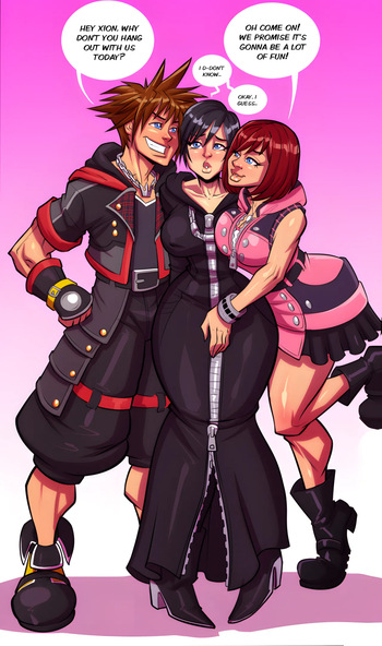 [Fontez] Threesome (Kingdom Hearts) (HD) cover