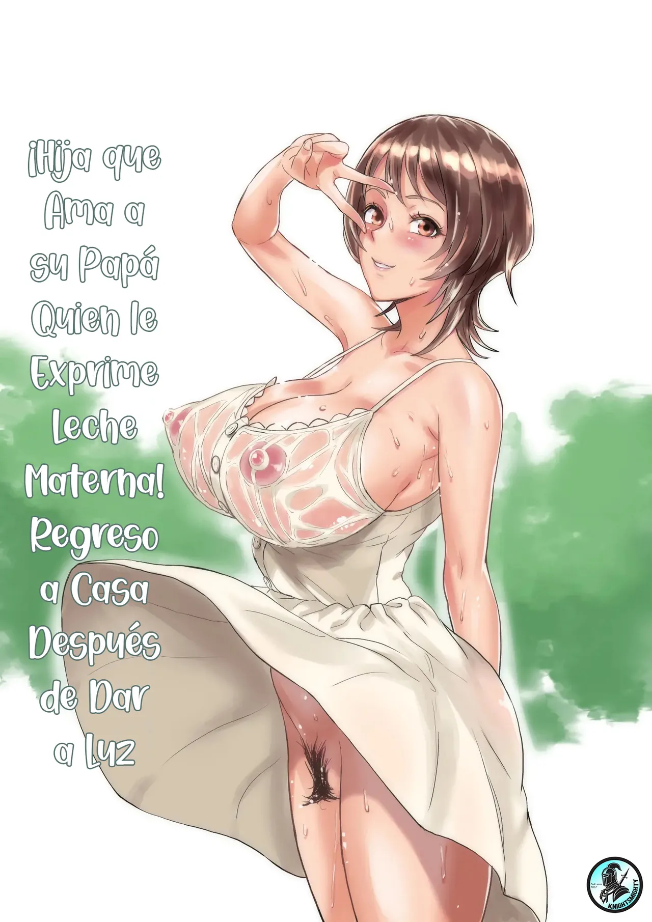 Bonyuu Shibori Papa no Koto ga Suki sugiru! Sango Kisei Musume｜¡Hija que Ama a su Papá, Quien le Exprime Leche Materna! Regresó a Casa Despues de Dar a Luz page 1 full