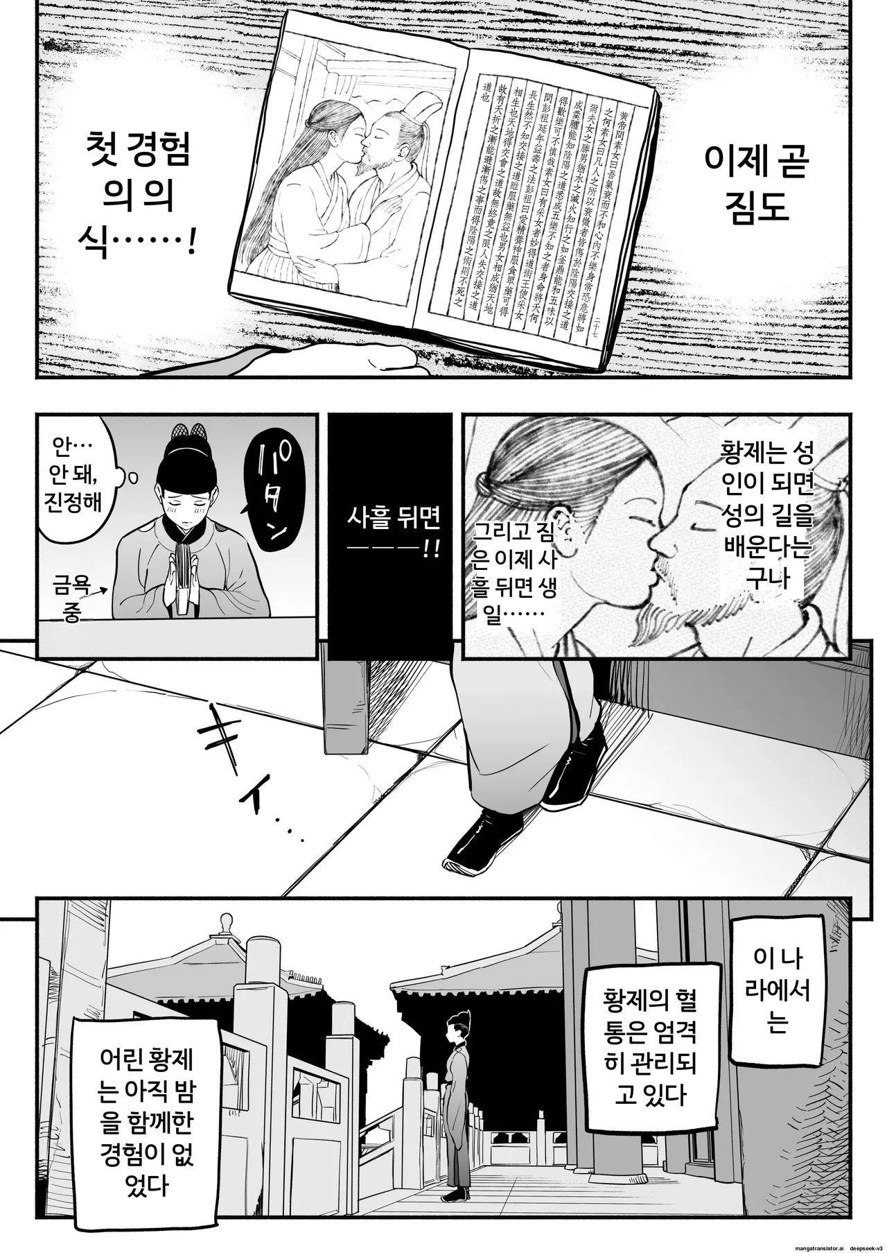 황제의 지도역 ― 쿨한 궁녀의 첫 경험·자식 만들기 지도 page 8 full