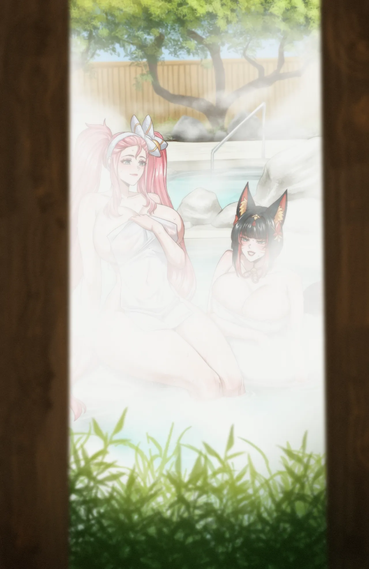 League of voyeur: Spirit blossom springs Ahri and Sona page 12 full