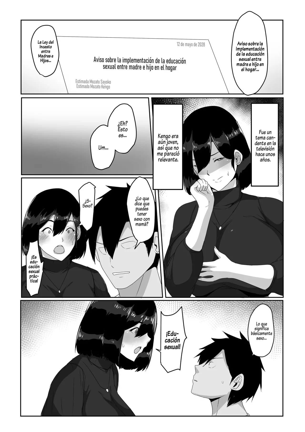 Boshi Seikyouiku Gimu-ka Houan Shimosato-ka｜Proyecto de Ley de Educación Sexual entre Madres e Hijos de la Familia Mozato page 5 full