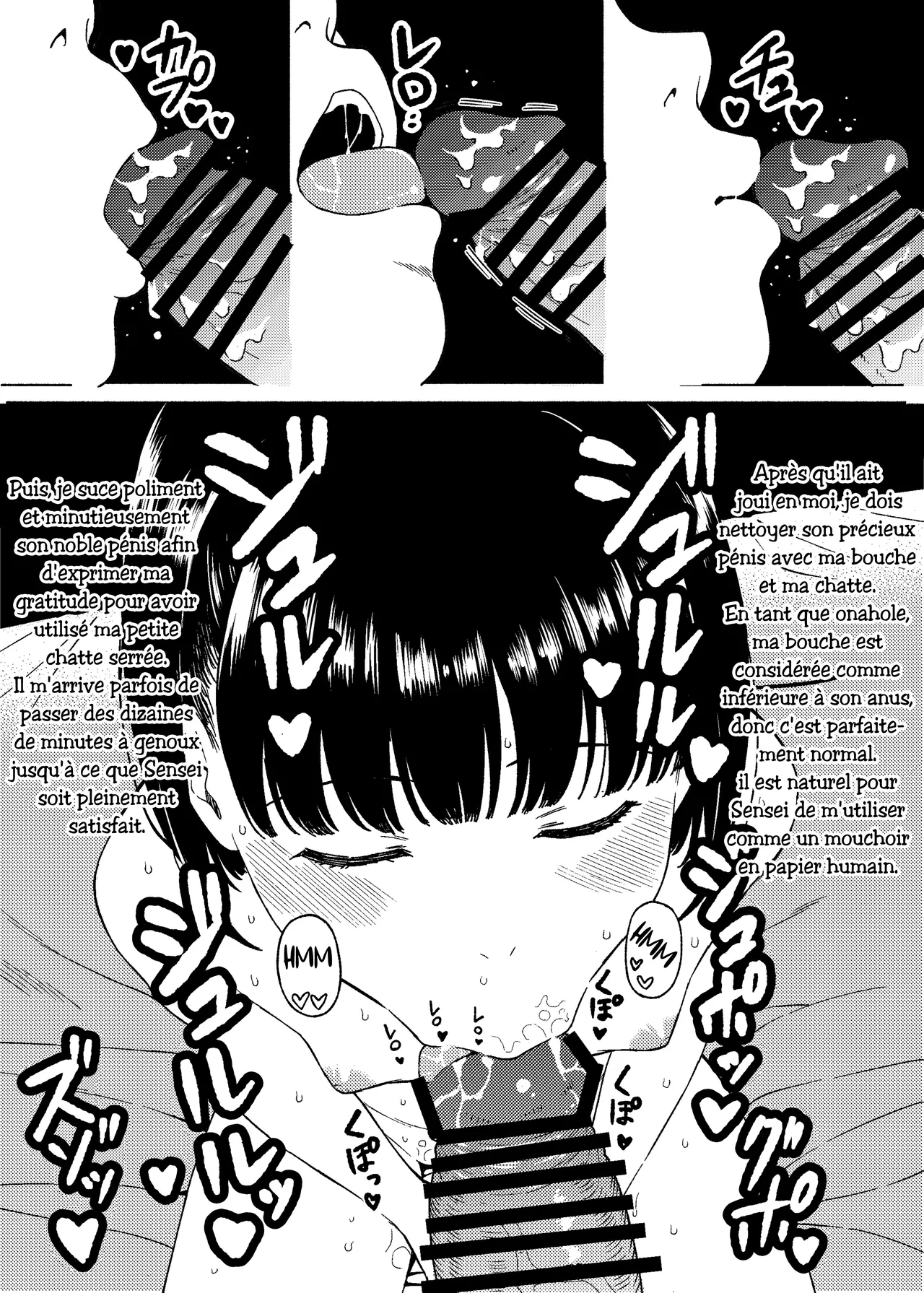 "Watashi wa Sensei Sen'you no Seishori Onaho Desu.." | "Je suis l'onahole de soulagement sexuel du professeur.." page 4 full