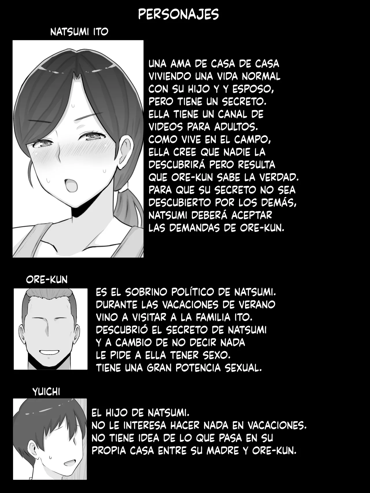 Iinari Kyonyuu Haha Natsumi  Oi ni Eroi Fukugyou ga Barete Kuchidome Koubi Shiteimasu page 2 full