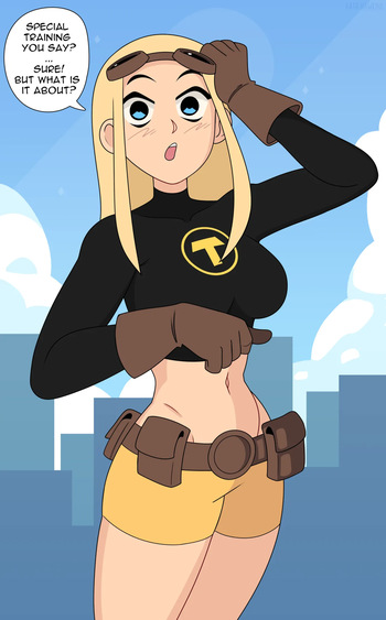 [KathHawkins] Terra & Jinx special training (Teen Titans) cover