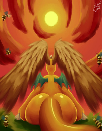 [Othoxon] Mega dragonite x bees (Pokemon) cover