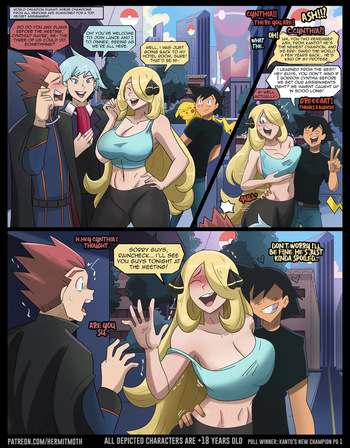 [Hermit Moth] Kanto's New Champion (College Ash x Cynthia) cover