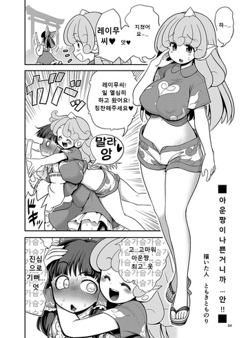 [世捨人な漫画描き (ともきとものり)] あうんちゃんが悪いの...っ! (東方Project) (korean) cover