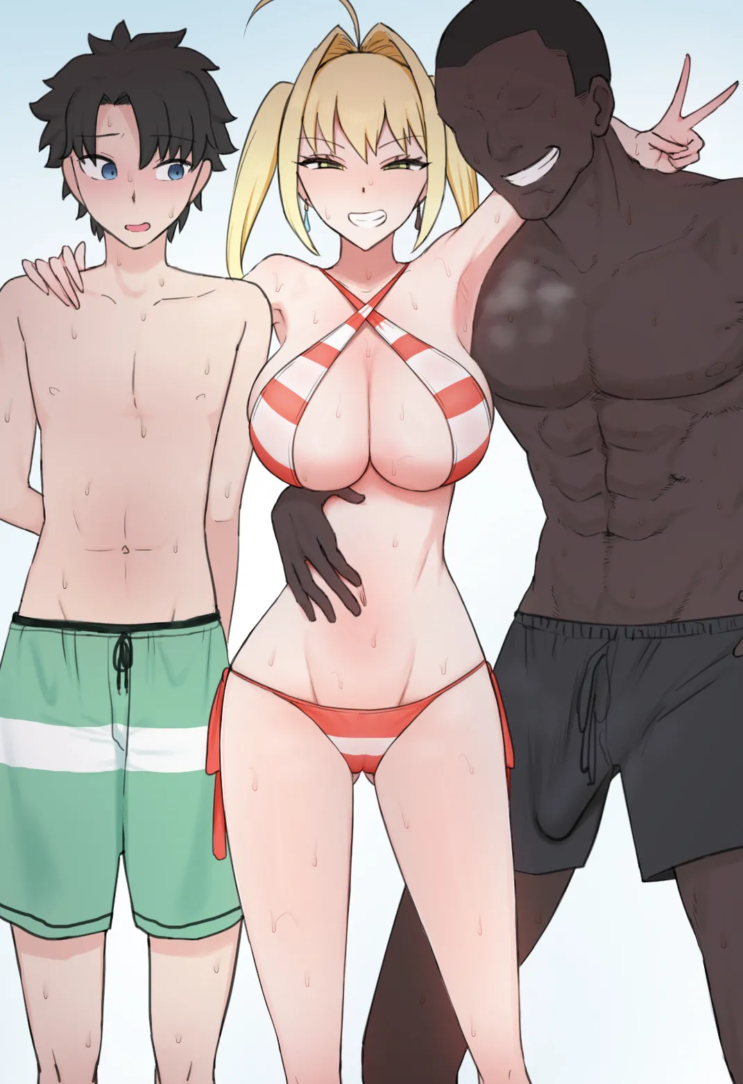 Nero x BBC Uwaki H Misetsuke | Nero × BBC Cheating H Show-off page 6 full