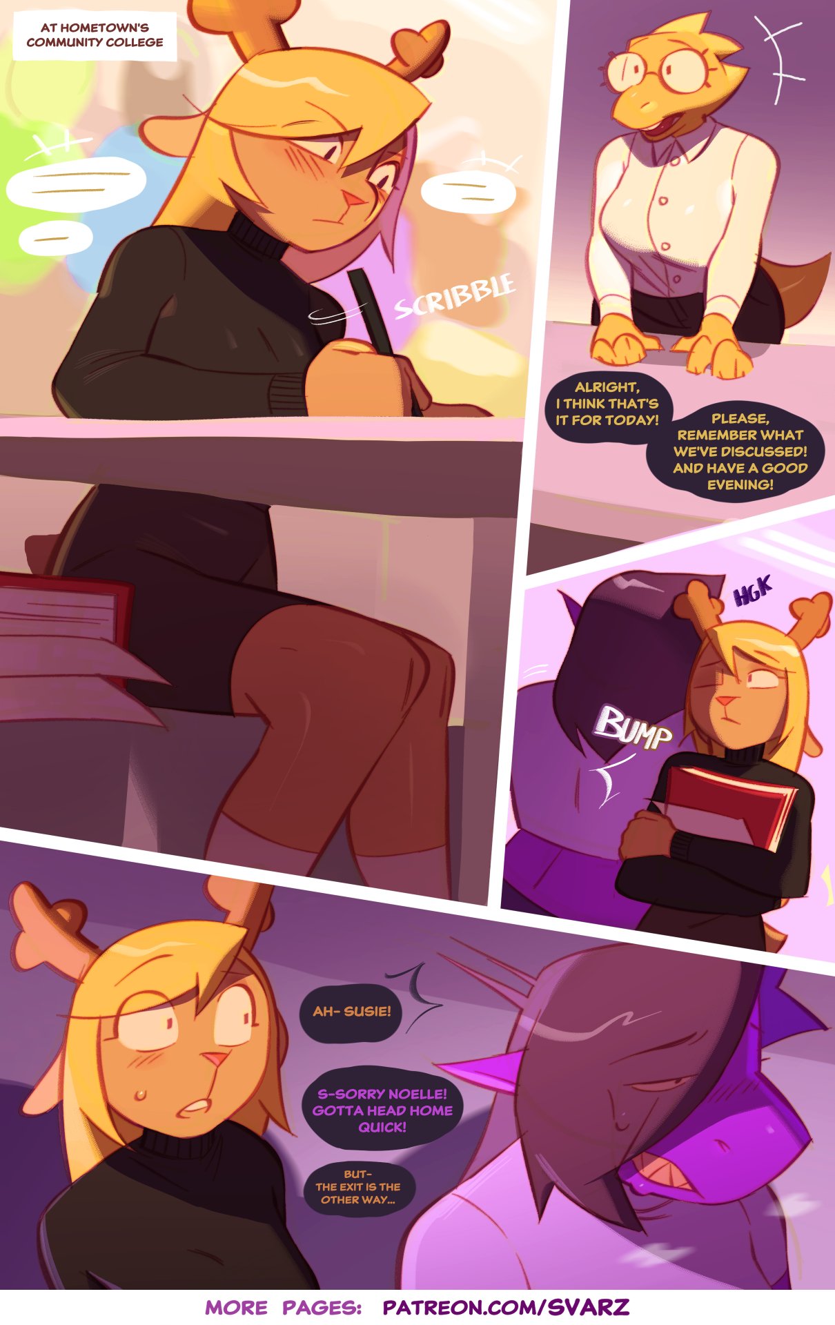 Deltarune College Trio page 2 full