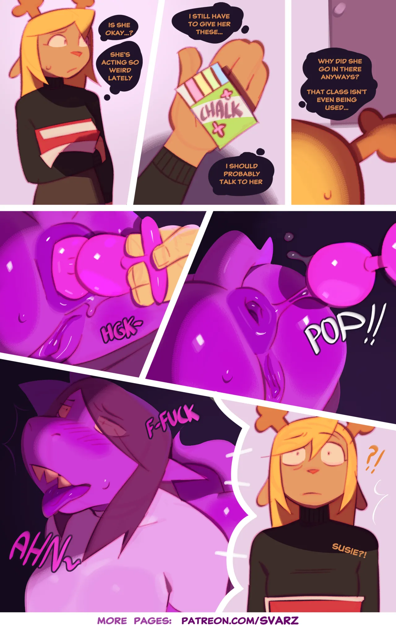 Deltarune College Trio page 4 full