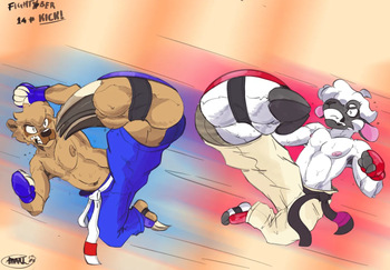 [FellowTheWulf (FellowWulf/MARL/MRL/umohmar/marrmoo)] Fightober 2022 cover