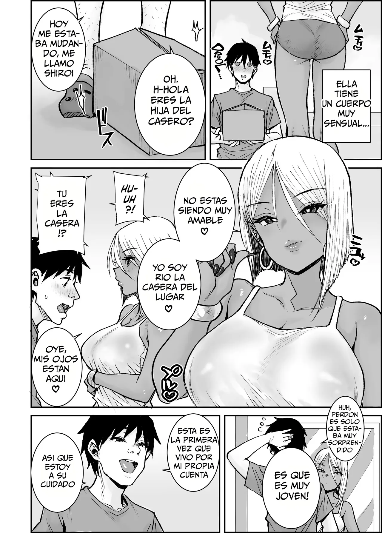 Daigakusei no Ore, Kuro Gal Bijo Kanrinin-San  no Hageshii Kuiuchi Kijoui de Nama Nakadashi shaimashita｜Yo, Un Humilde Universitario, Me Cogí A Mi Casera, Que Es Una Gyaru De Piel Morena page 3 full