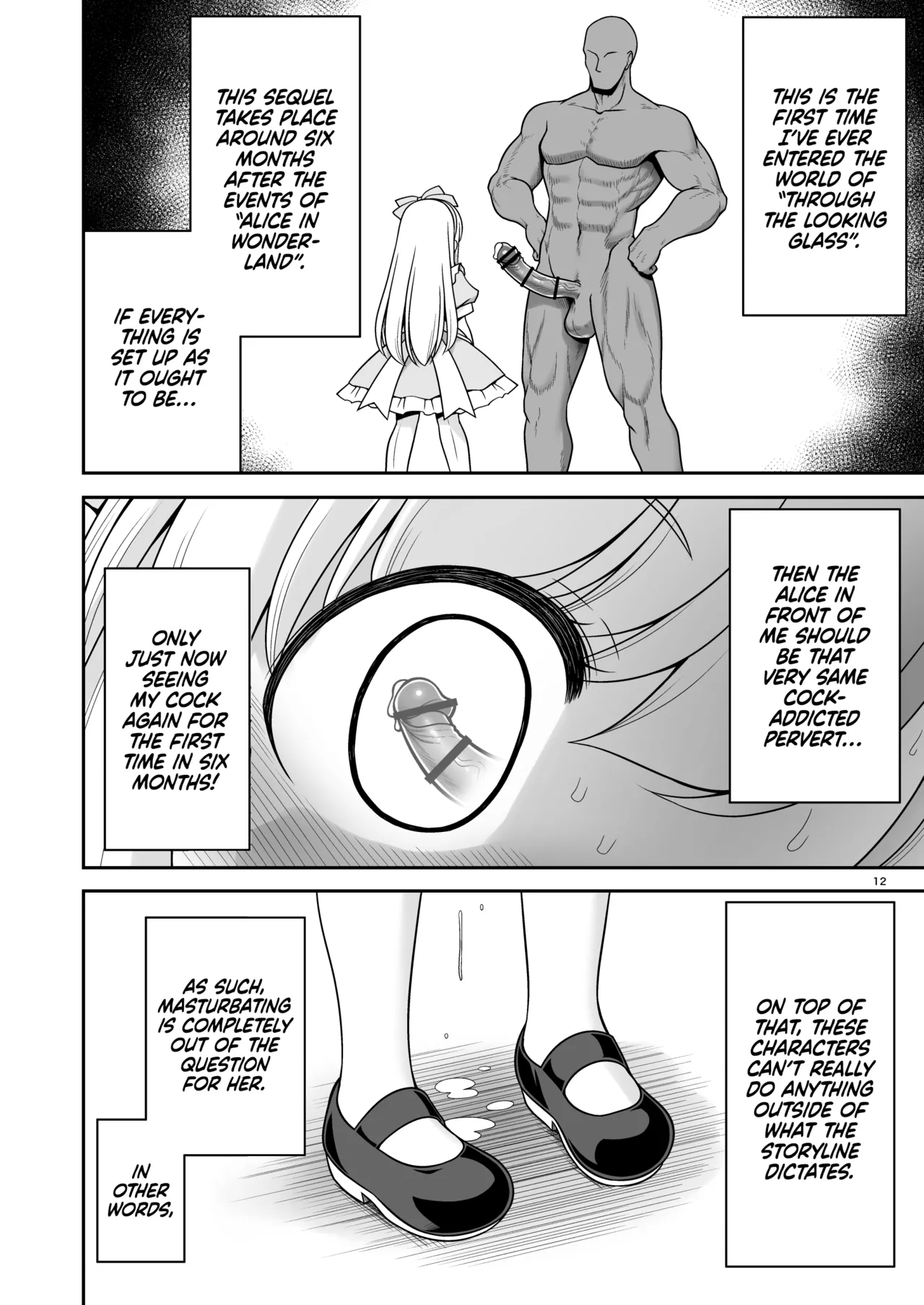 Monogatari Dori ni Shika Ugokenai Ehon no Naka no Alice-tachi wa Kagami no Kuni demo Ecchi na Koto Yaritai Houdai | Having My Way With Alice And Friends In The World Beyond The Mirror Too! page 12 full