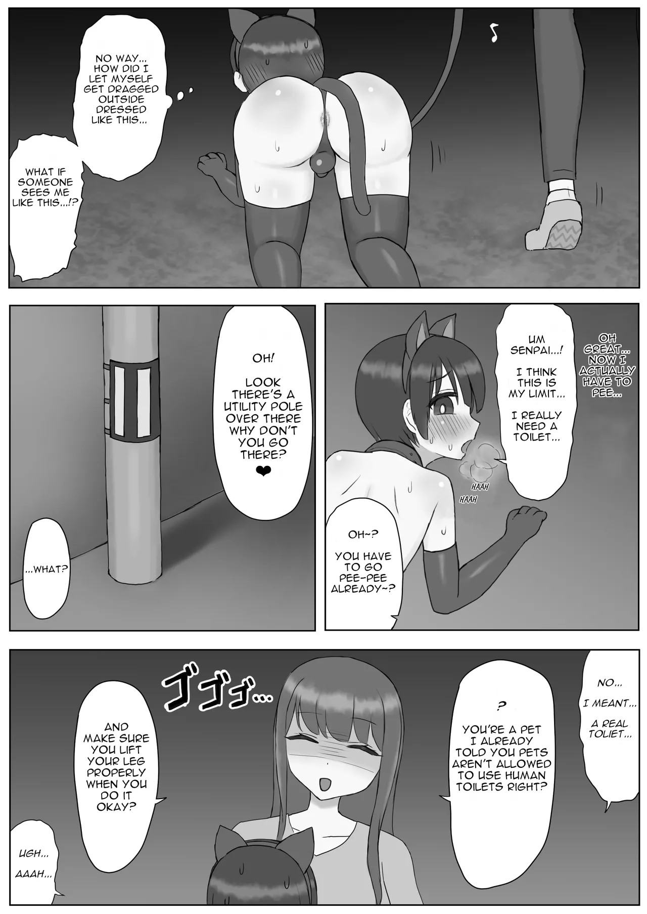 Futanari Toshiue Kanojo no Pet ken Maso Onaho ni Sarechaimashita... page 11 full