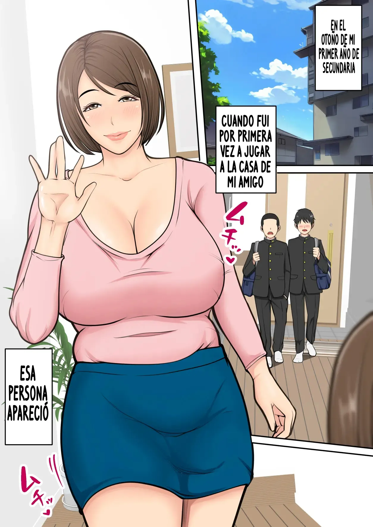 Muchimuchi na Tomodachi no Okaa-san ni Shiboritorarete｜Siendo Exprimido Por La Madre Voluptuosa De Mi Amigo page 2 full