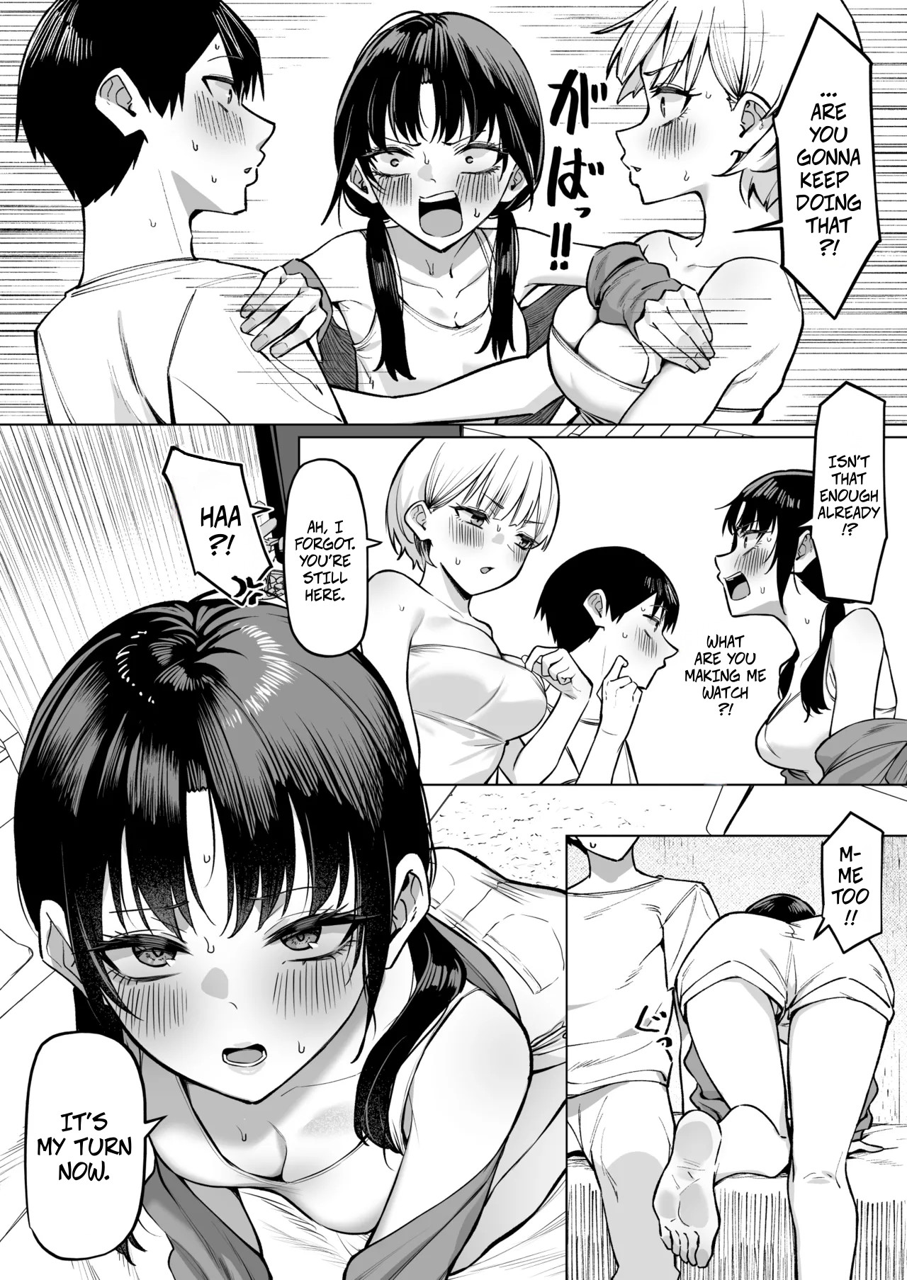 Onna Tomodachi Futari to Perochuu suru Hanashi | A Story About Kissing 2 Female Friends page 10 full