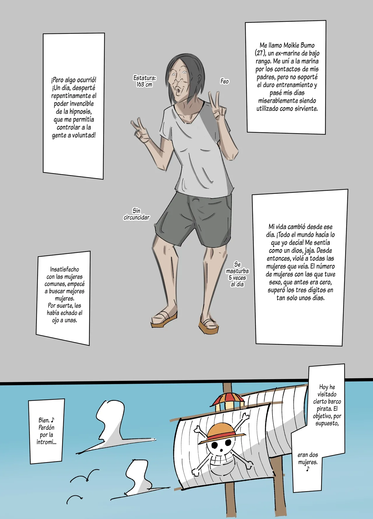 One Piece × Muteki Kimootoko｜One Piece × El Tipo Espeluznante Que Tiene Un PODER INVENCIBLE 1-3 + Extras page 2 full