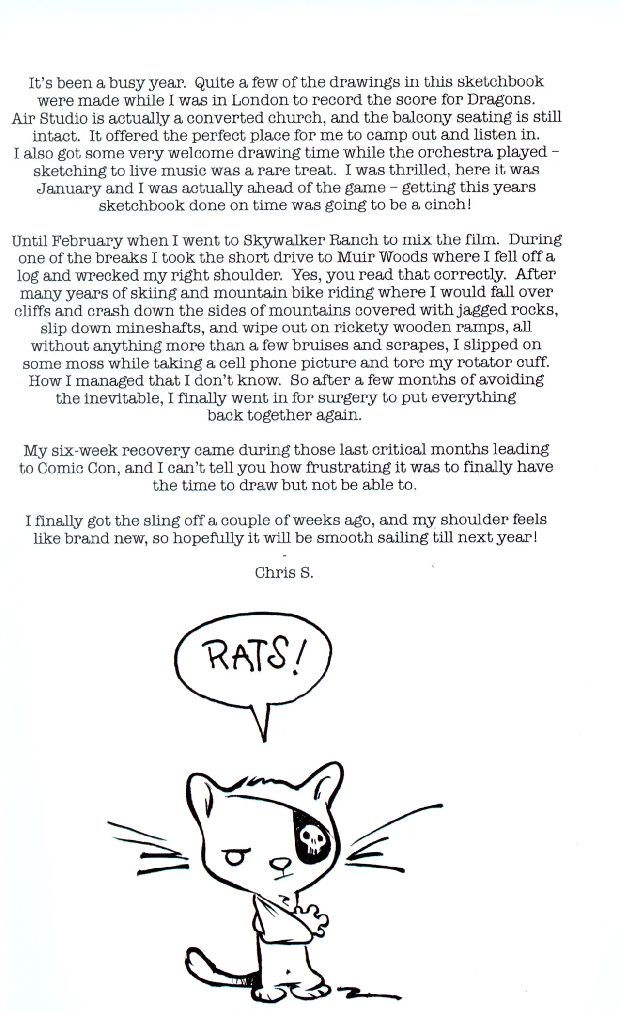 Chris Sanders Sketchbook vol.4 page 2 full