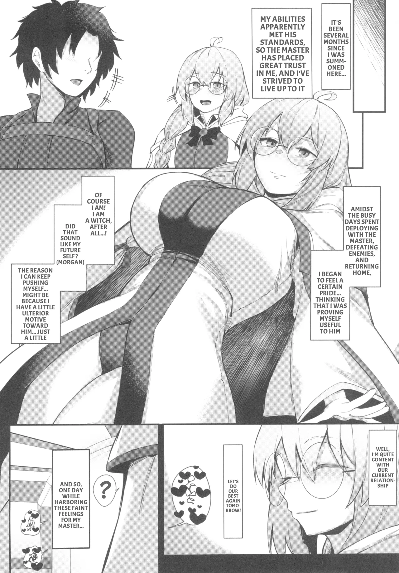 Morgan Heika to Tonelico-sama no Amaama Sakusei Shidou Hajime | Her Majesty the Beach Queen and the Witch's Sweet and Seductive Semen Milking Instruction♥Prologue page 9 full