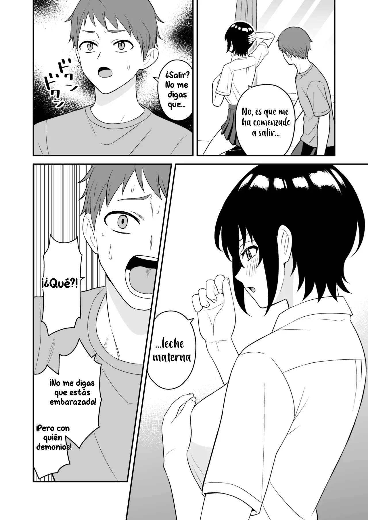 Boyish Osananajimi ga Bonyuu o Daseru You ni Natta node Ippai Suwasete Moratta｜Mi amiga de la infancia empezó a producir leche, ahora me deja chuparle los pechos page 8 full