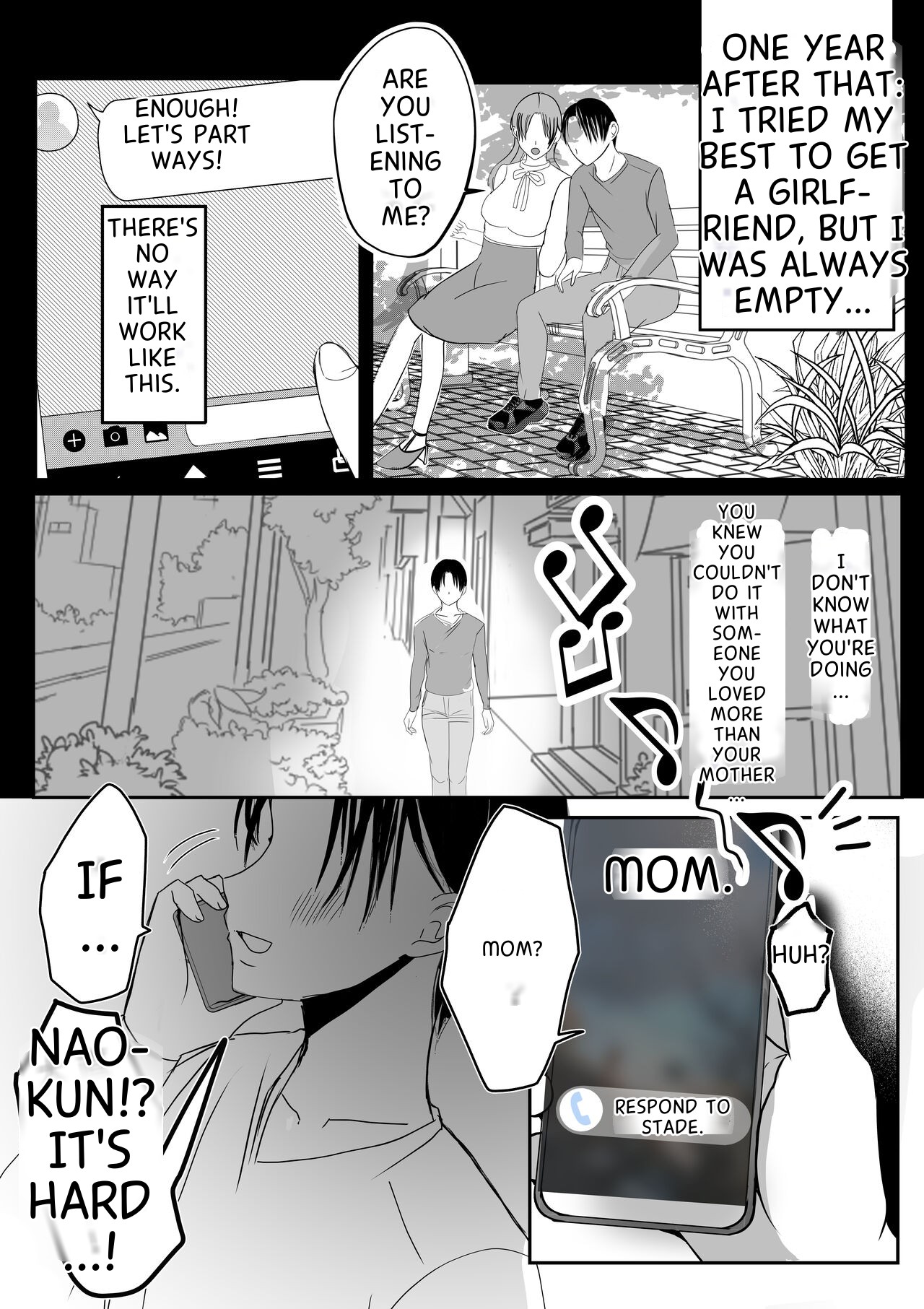 Soshite Kaa-san wa Ore no Ko o Haramu Bonyuu Kaa-san no Naka ni Modoritai Kanketsuhen page 12 full