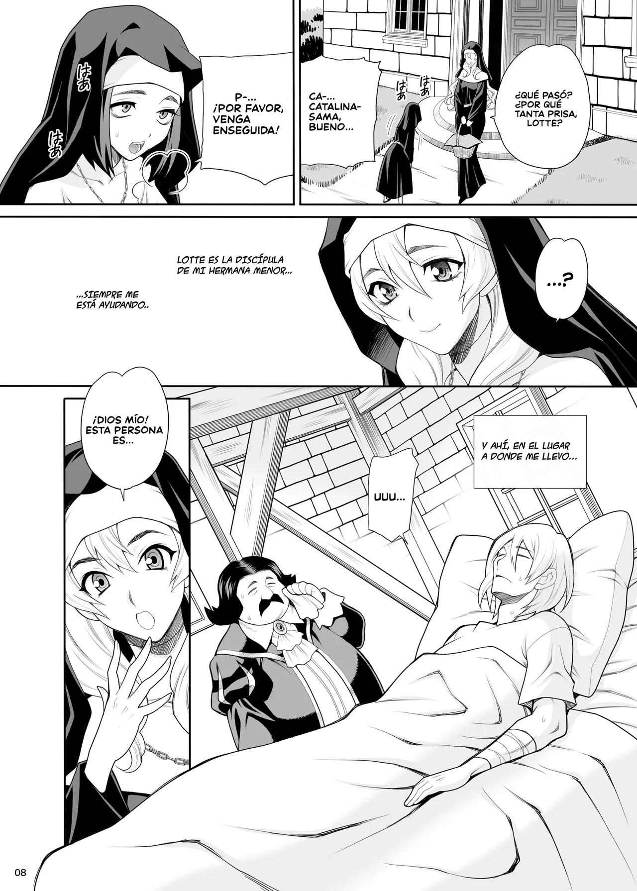 Yukiyanagi no Hon 54 Sister Katrin no Seinaru Otsutome｜Libro 54 de Yukiyanagi - El trabajo sagrado de la Hermana Catalina page 8 full