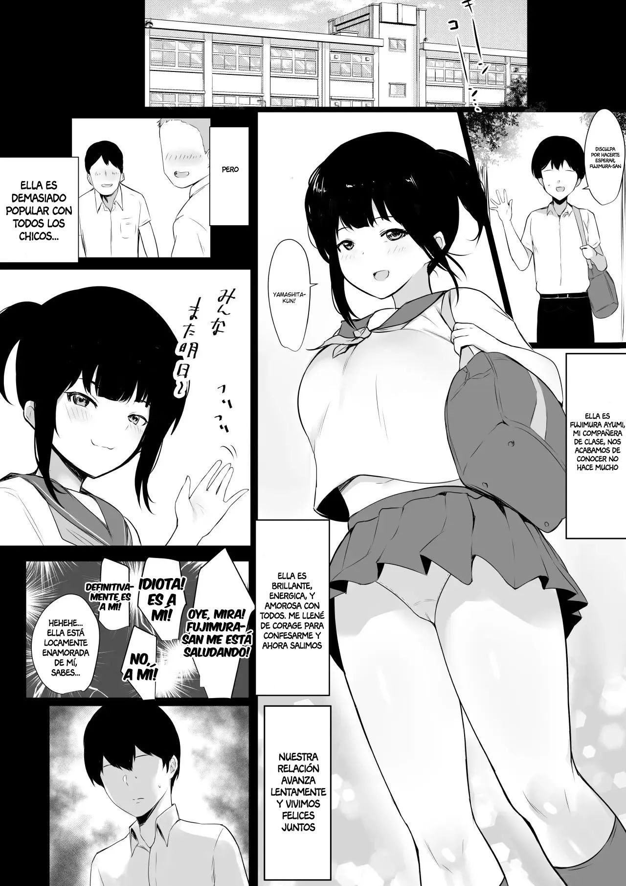 Boku no Kanojo wa Charao to Doukyochuu 1-4｜Mi Novia Vive con un Mujeriego 1-4 page 3 full