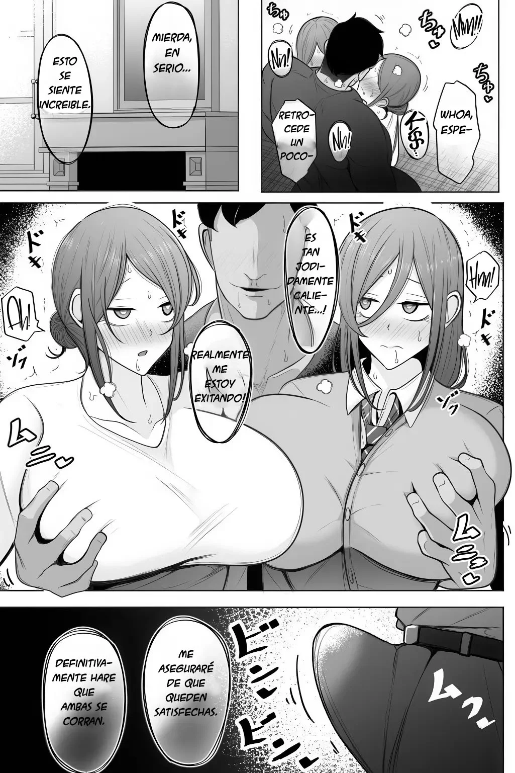 Oyako Netorase Oba to Kanojo o Daite Kudasai｜Por Favor, Ten Sexo con mi Tía y mi Novia page 12 full