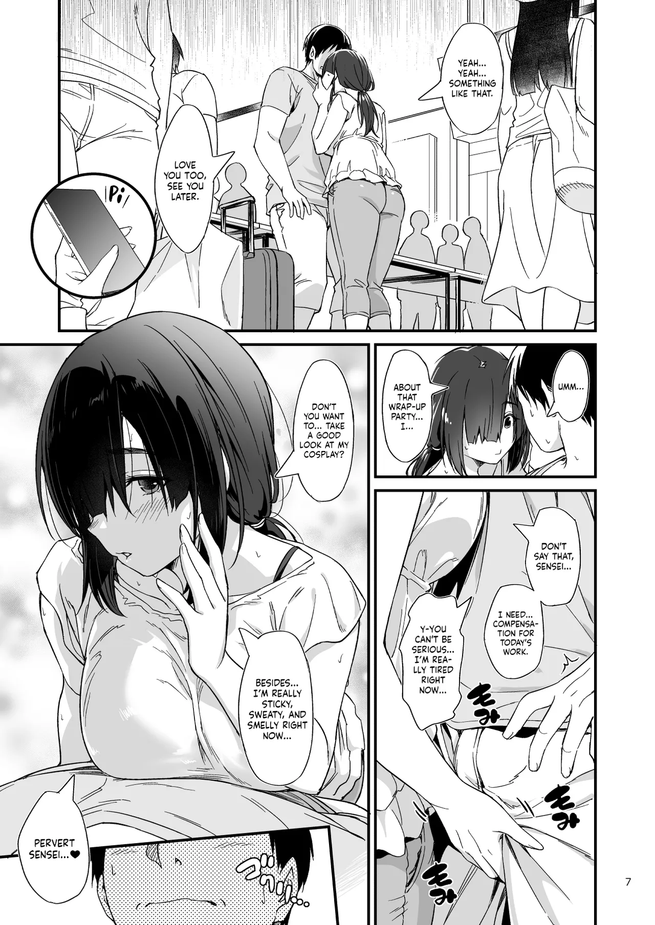 Sukebe Jimiko no Cosplayer to Off-Pako Shiteru Hanashi | A Story About Having an Offline Fling With a Plain-Looking Yet Very Naughty Cosplayer page 8 full