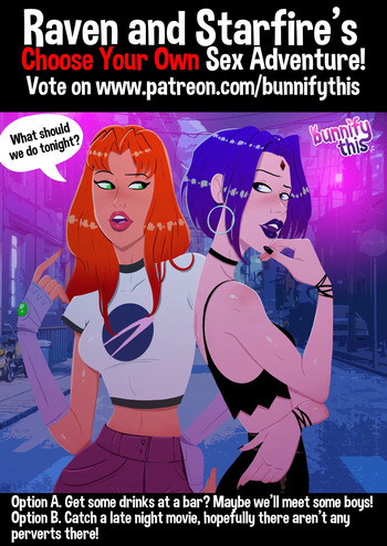 [Bunnify This] Raven and Starfire's Night Out CYOA Comic (Teen Titans) cover