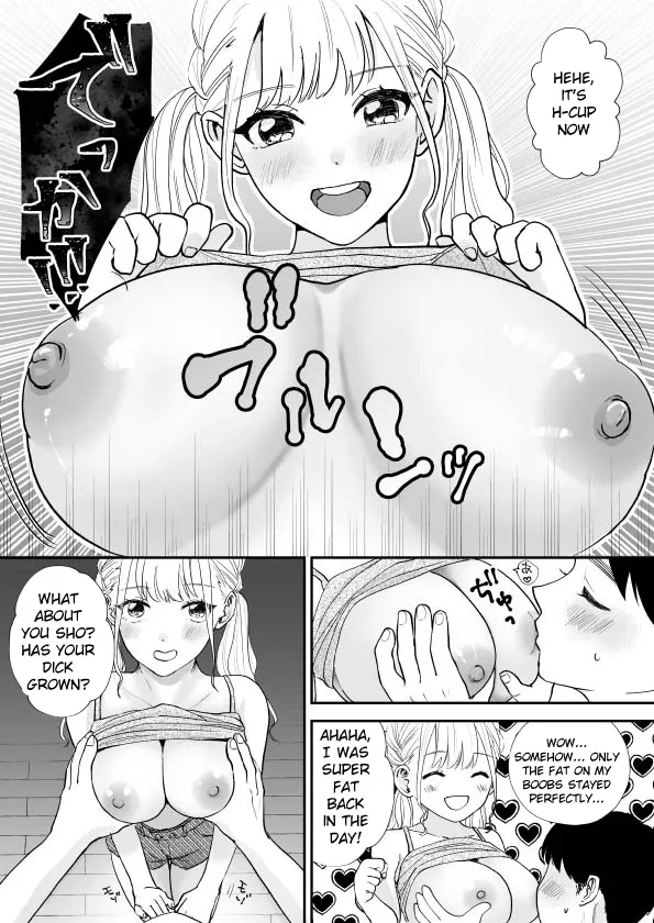 Debu de Gasatsu datta Osananajimi ga Kyonyuu Yariman ni Seichou Shiteita page 10 full