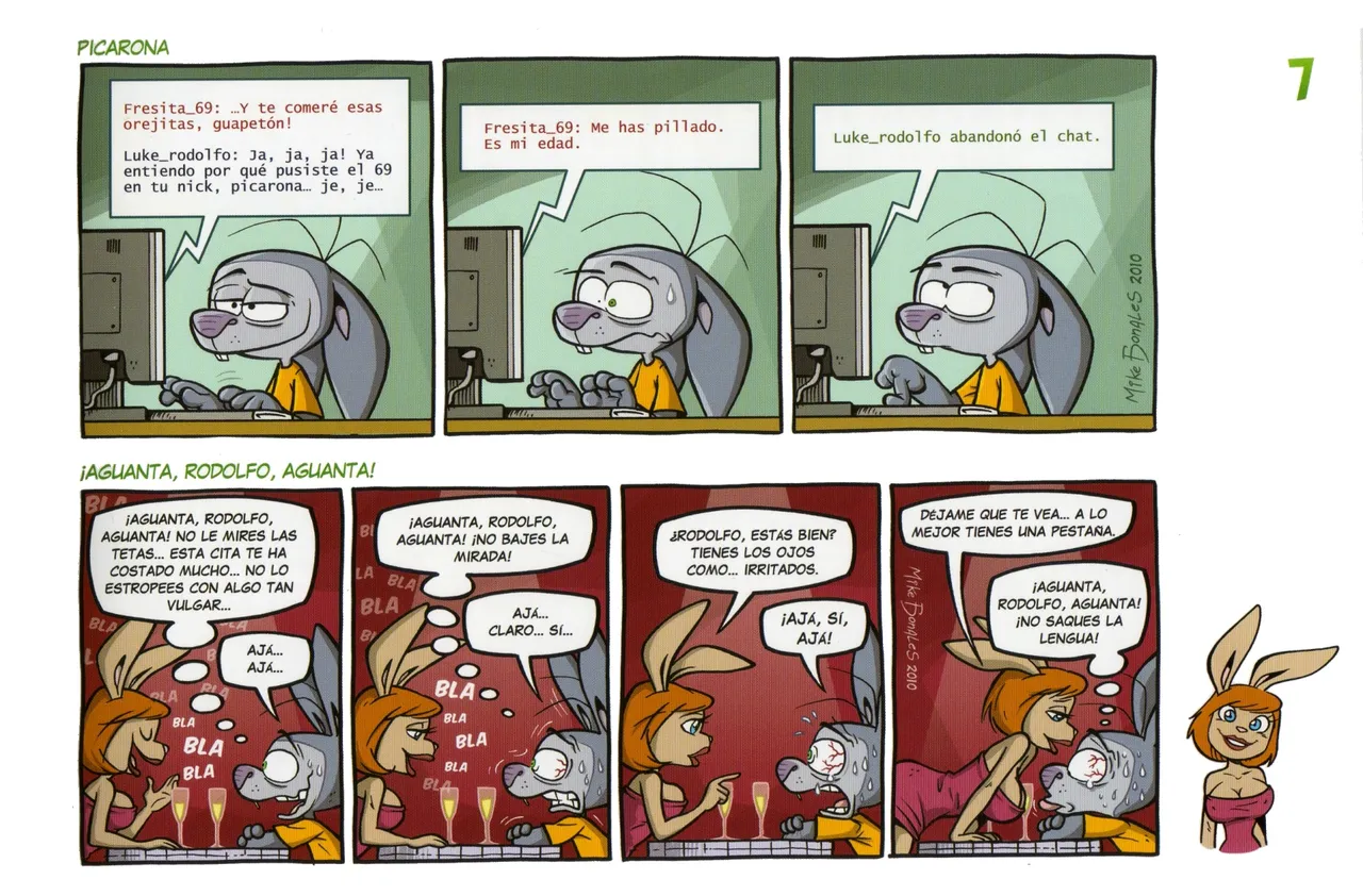 CONEJO FRUSTRADO - 2 Razones para Quedarse en la Cama - Editorial Dibbuks - Mike Bonales - Abril 2013 page 11 full