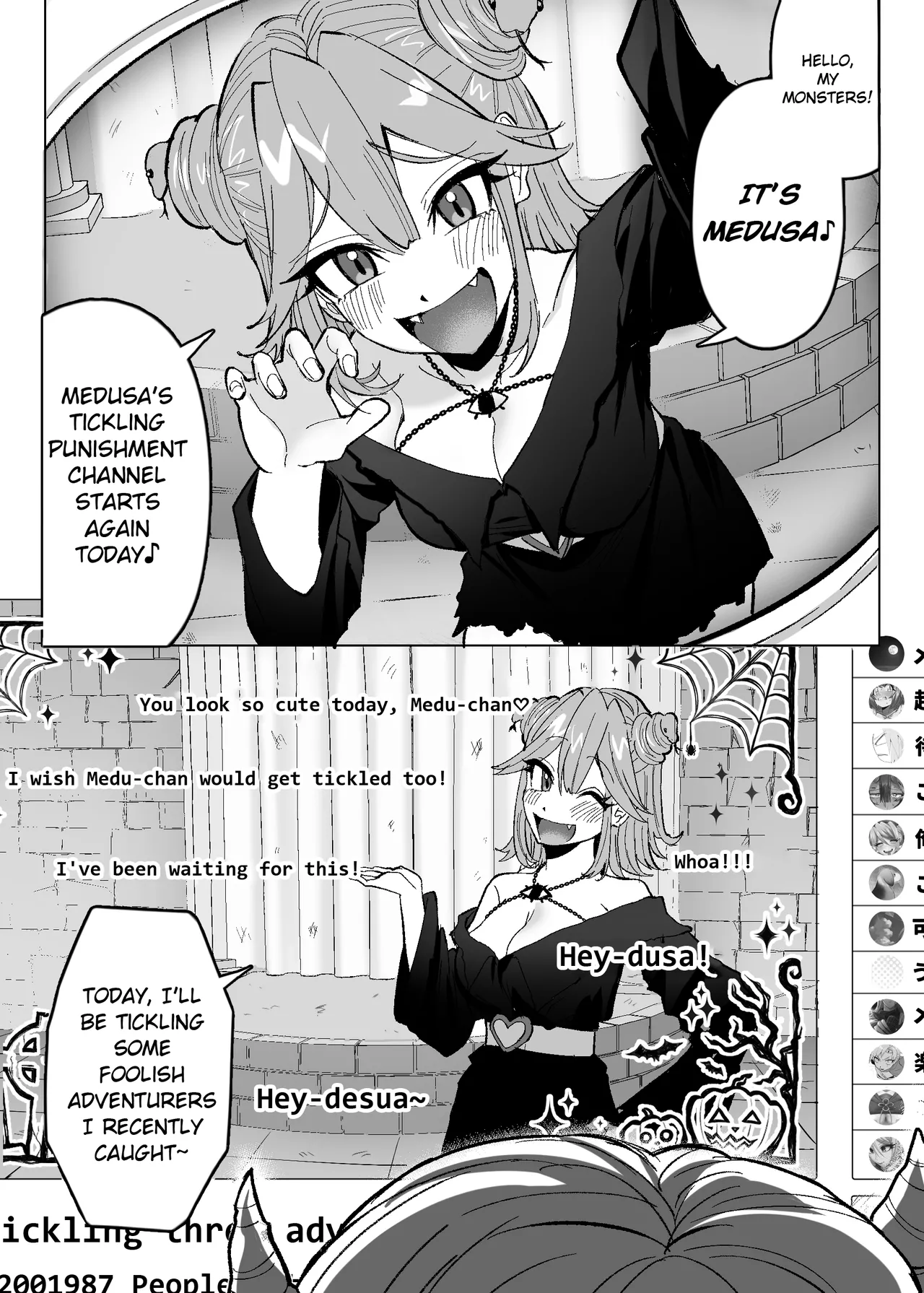 Medusa's Tickling Live Stream ~Three Adventurers Tickled to Death~ page 3 full