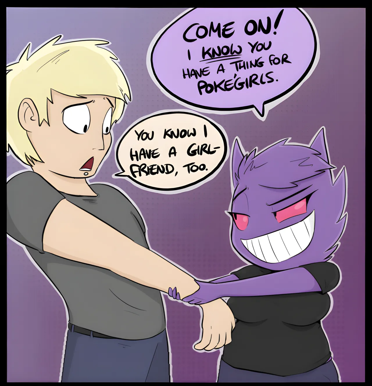 Gengar Seducing Someone page 1 full