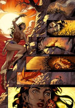 Unpublished Wonder Woman story pages by DrewEdwardJohnson