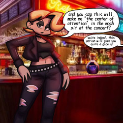 Colored and edited jinns sketches