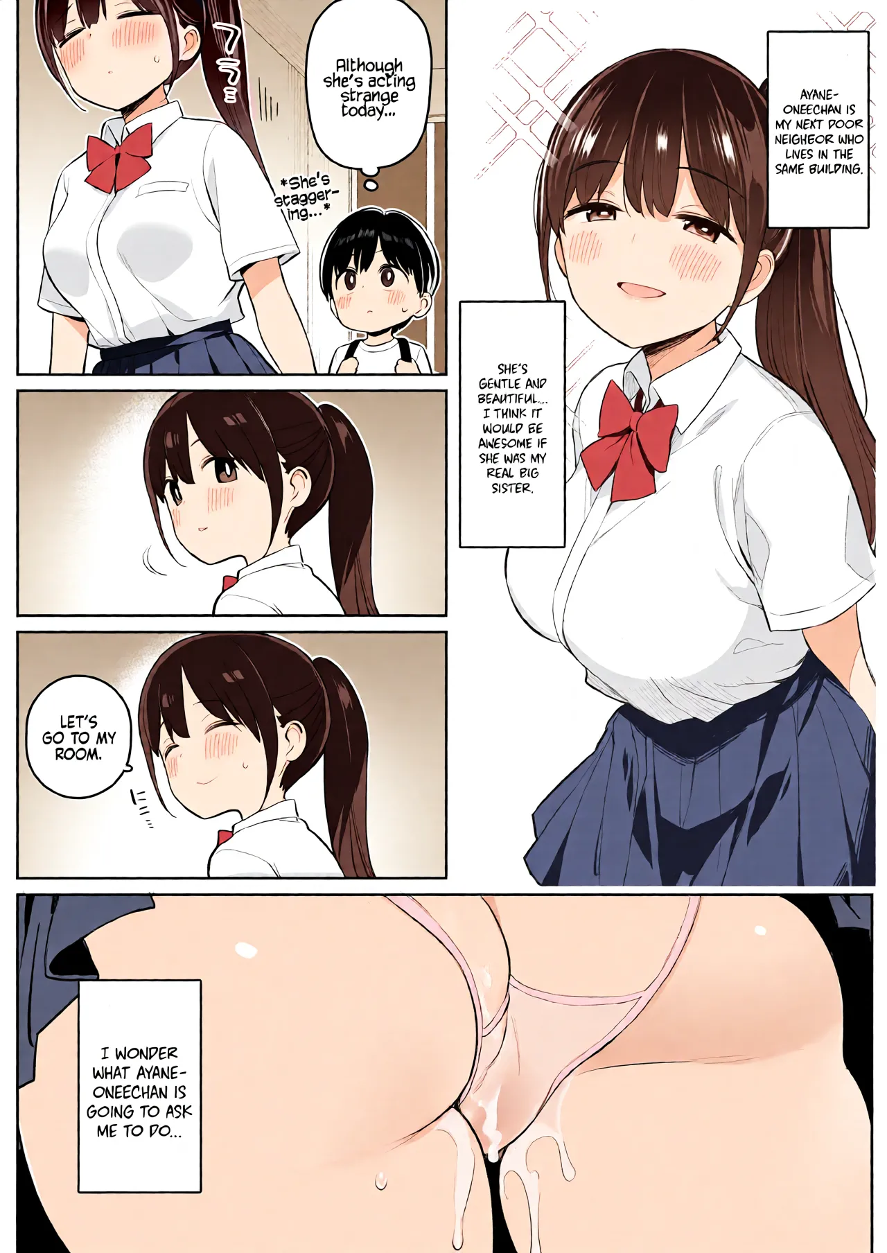 The Story of How The Big Sister Neighbor Squeezed My Semen Because She was a Succubus page 3 full