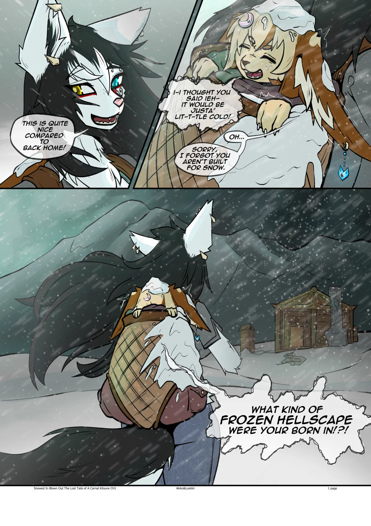 Lost Tails of A Carnal Kitsune: Snowed in Blown Out page 1 full