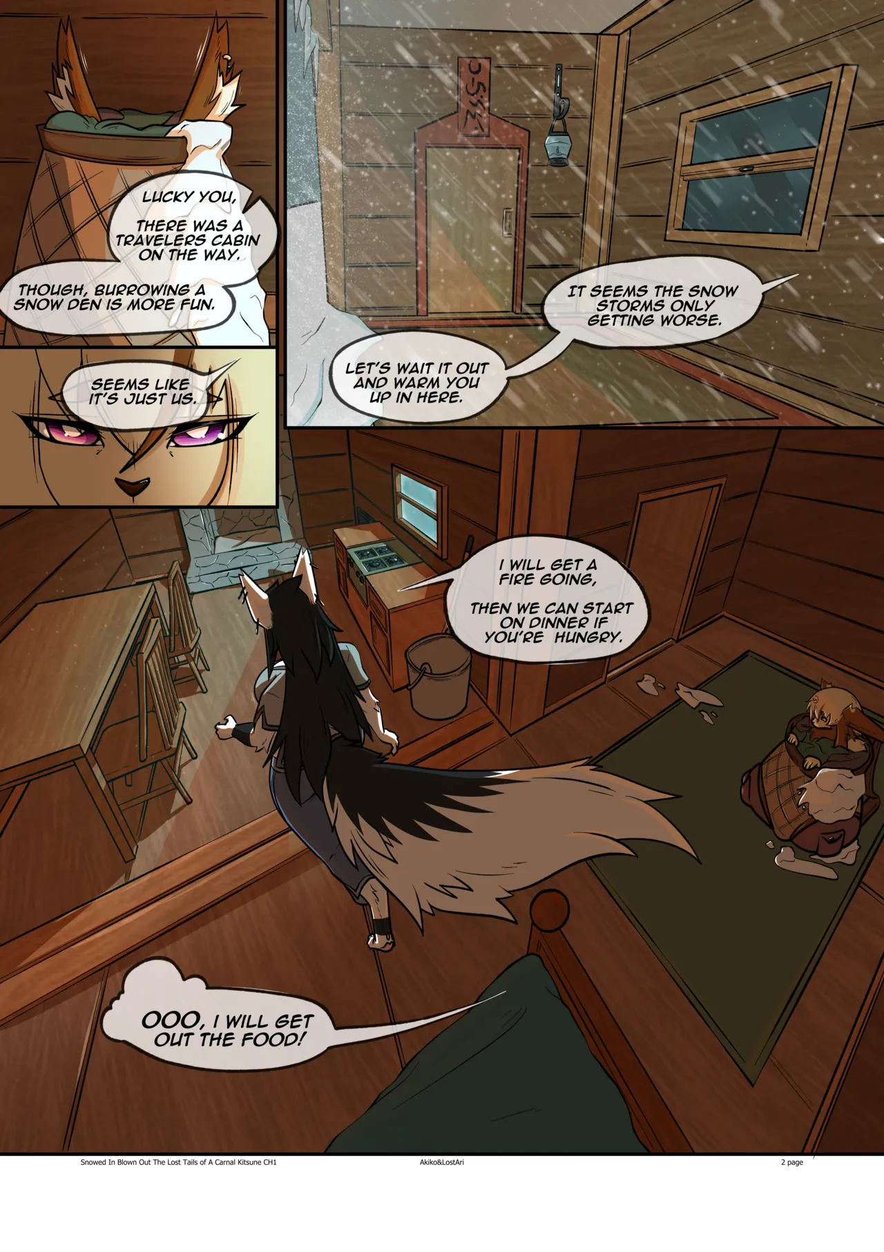 Lost Tails of A Carnal Kitsune: Snowed in Blown Out page 2 full