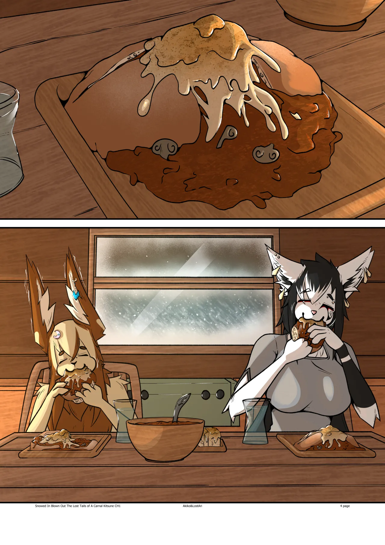 Lost Tails of A Carnal Kitsune: Snowed in Blown Out page 4 full