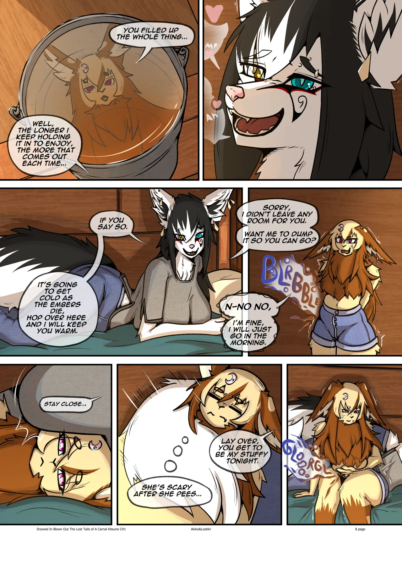 Lost Tails of A Carnal Kitsune: Snowed in Blown Out page 8 full