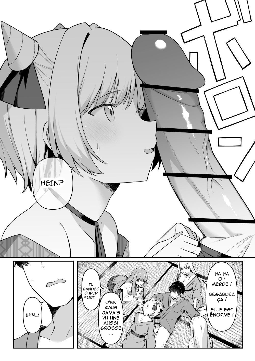 Shuugaku Ryokou de Onsen Ryokan ni Kita Gal, Nakai no Dekachinpo de Wakarase Zecchou | En voyage scolaire à l’auberge, des amies rencontrent un puceau à gros bite page 10 full