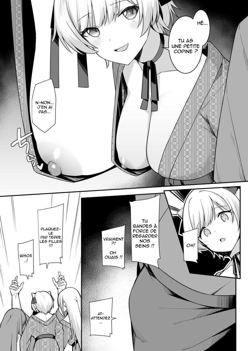 Shuugaku Ryokou de Onsen Ryokan ni Kita Gal, Nakai no Dekachinpo de Wakarase Zecchou | En voyage scolaire à l’auberge, des amies rencontrent un puceau à gros bite page 8 full