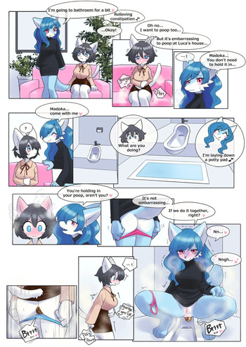 [Unoroute (UnoUsaya)] Lovers Pooping Together cover