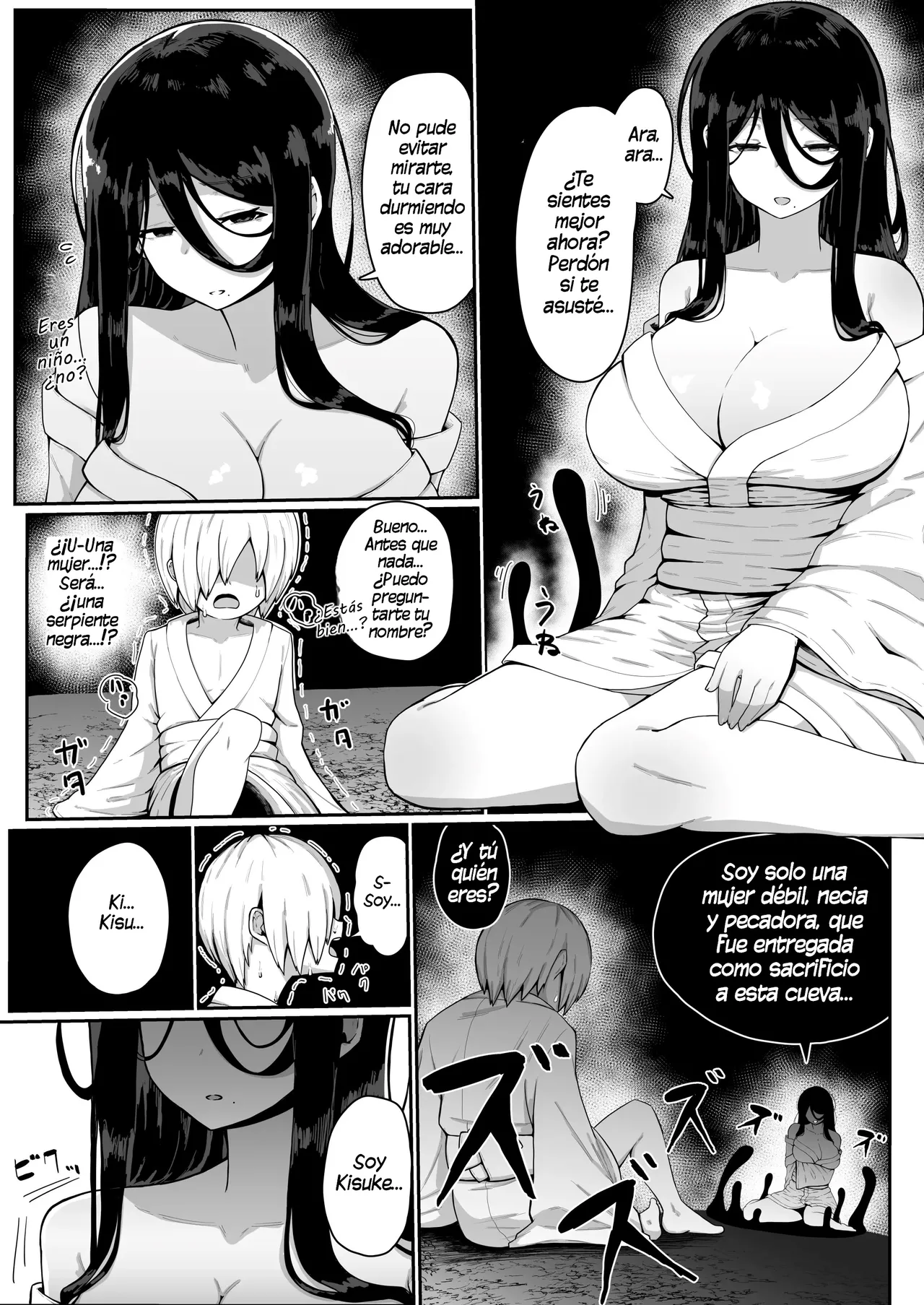 Ikenie Boshi Koubi -Mura no Ikenie to Natta Boshi wa Yami no Soko de Eikyuu ni Koubi Suru- ~Ryouhou no Baajon ~｜Sacrificio Incestuoso de Madre e Hijo -La Madre e Hijo Sacrificados por el Pueblo se Aparearán para Siempre en las Profundidades de la Oscuridad- ~Ambas Versiones ~ page 6 full