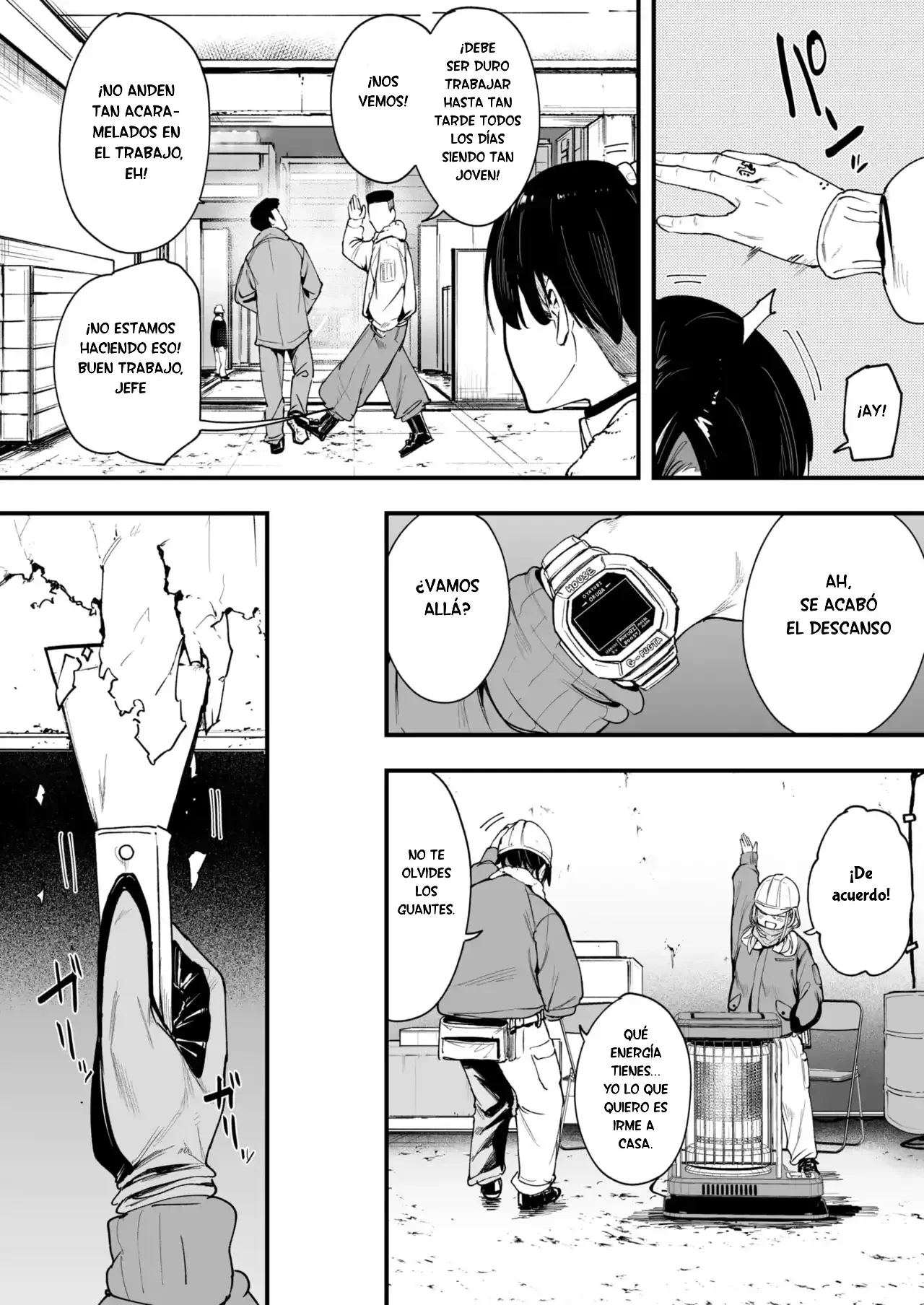 Fuyu to Genba to Sagyou Gal｜Invierno, La Obra y La Gal Obrera page 2 full